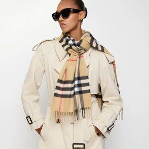 Burberry Check Cashmere Scarf
